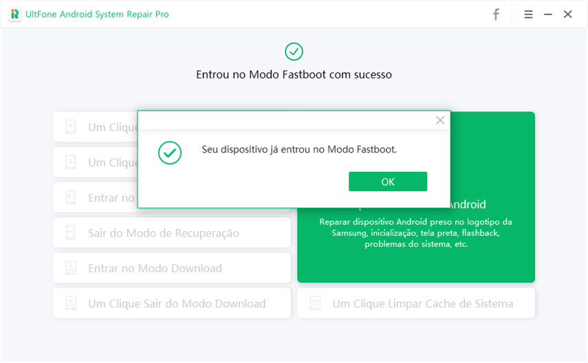 entrar no modo fastboot com sucesso