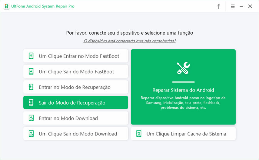 sair do modo de recuperação no Android