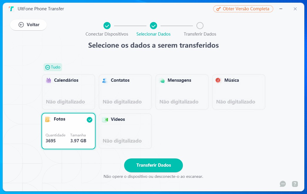 phone transfer interface