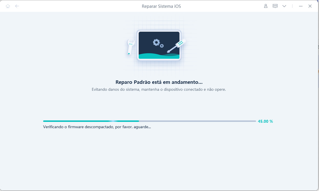 reiboot pro começar a reparar o sistema iOS
