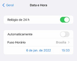 check date and time settings