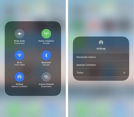 turn off bluetooth and airdrop