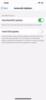 desativar atualizações automáticas
