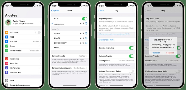 forget this network on iphone 13