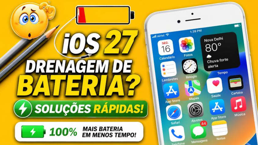 Como corrigir problemas de drenagem de bateria do iOS 27
