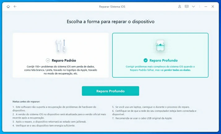 Como instalar versão anterior iOS