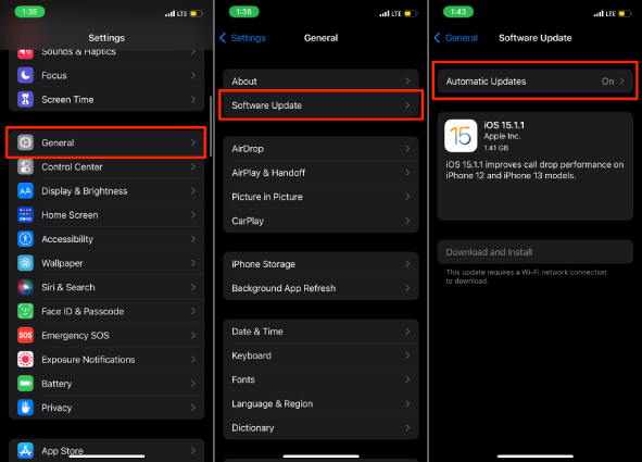Desativar atualizações automáticas
