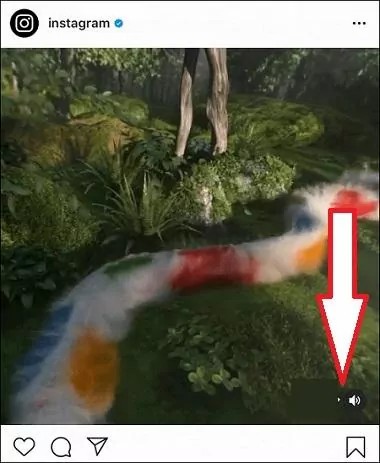 turn on audio on instagram feed