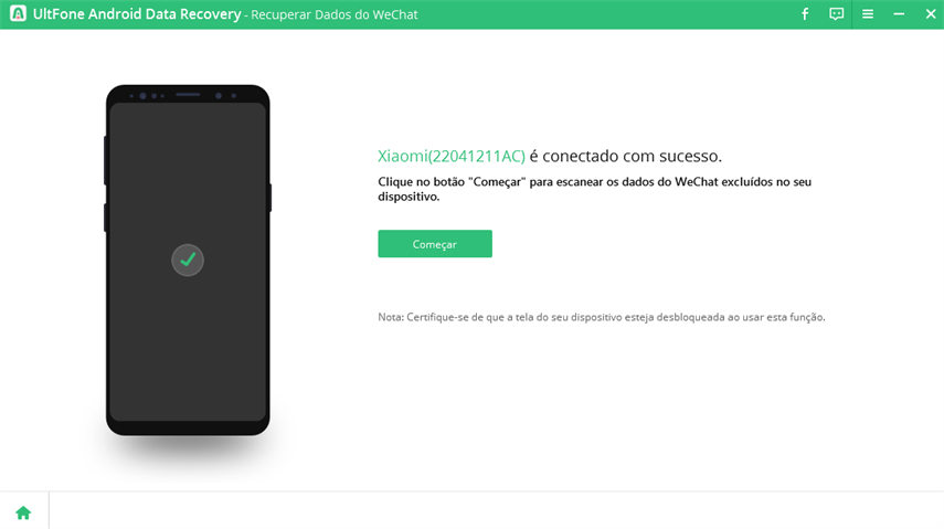 começar a verificar os dados do wechat no android