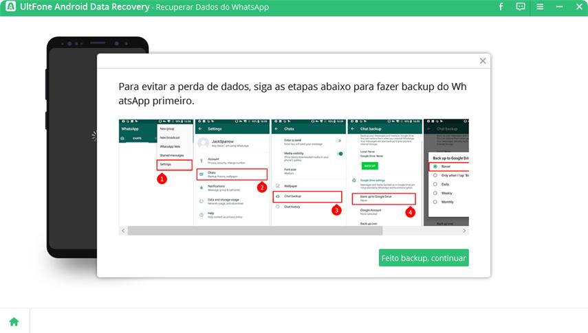 backup whatsapp no android