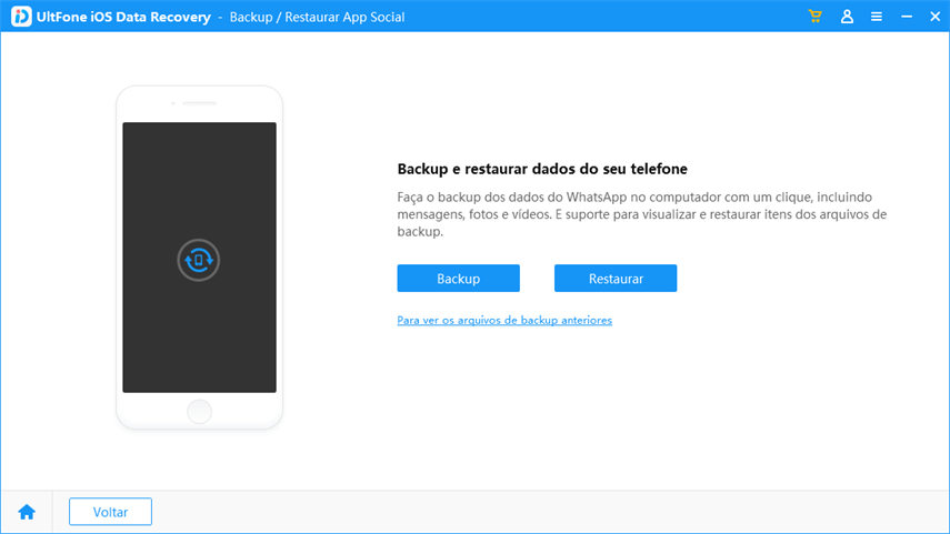 backup dados do app