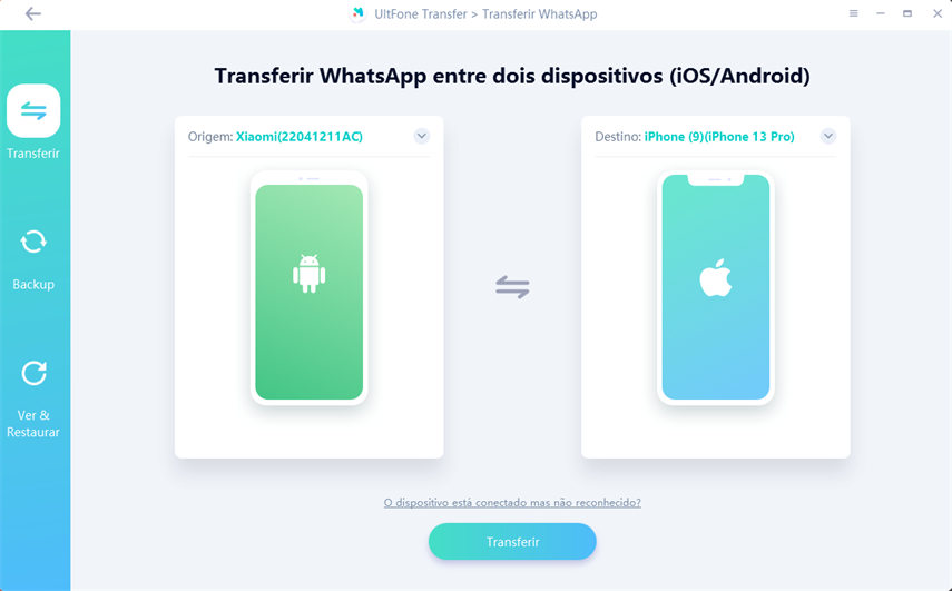 transferir whatsapp do android para o iphone