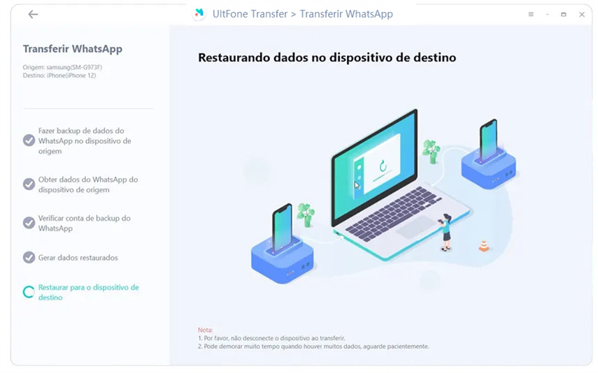 comece a transferir mensagens do whatsapp para o iphone