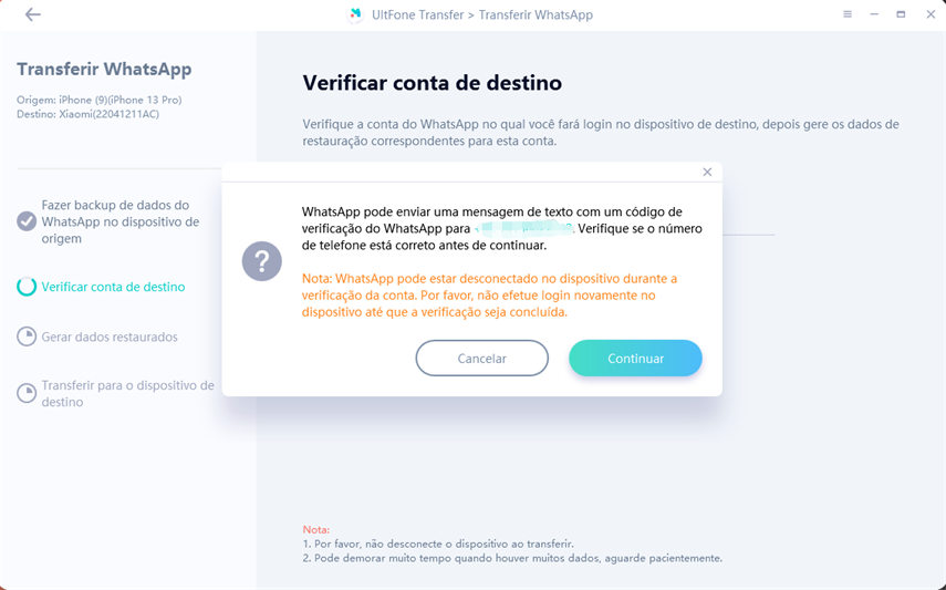 código de verificação do whatsapp
