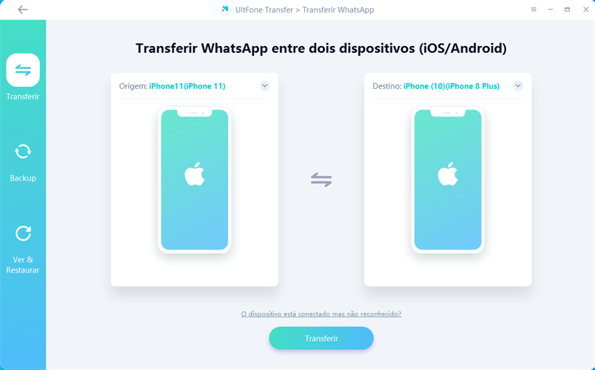 transferir whatsapp do iphone para o iphone